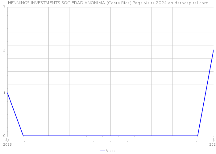HENNINGS INVESTMENTS SOCIEDAD ANONIMA (Costa Rica) Page visits 2024 