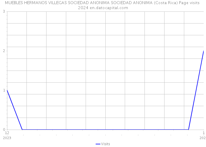 MUEBLES HERMANOS VILLEGAS SOCIEDAD ANONIMA SOCIEDAD ANONIMA (Costa Rica) Page visits 2024 