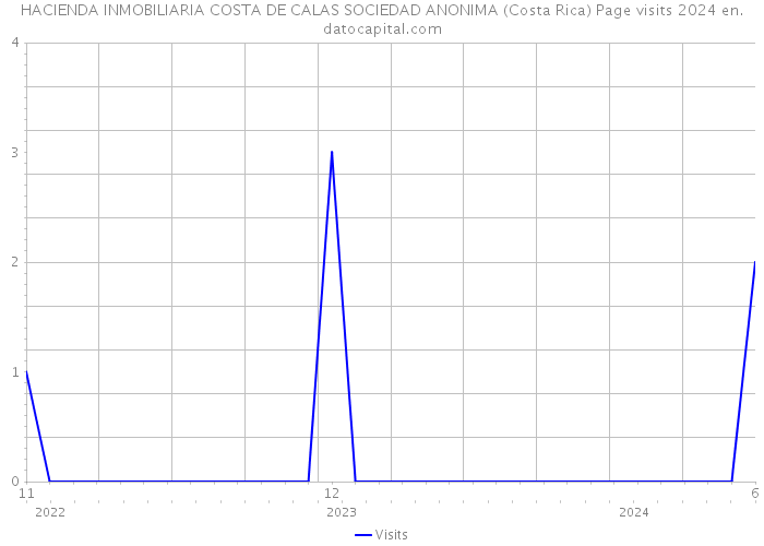 HACIENDA INMOBILIARIA COSTA DE CALAS SOCIEDAD ANONIMA (Costa Rica) Page visits 2024 