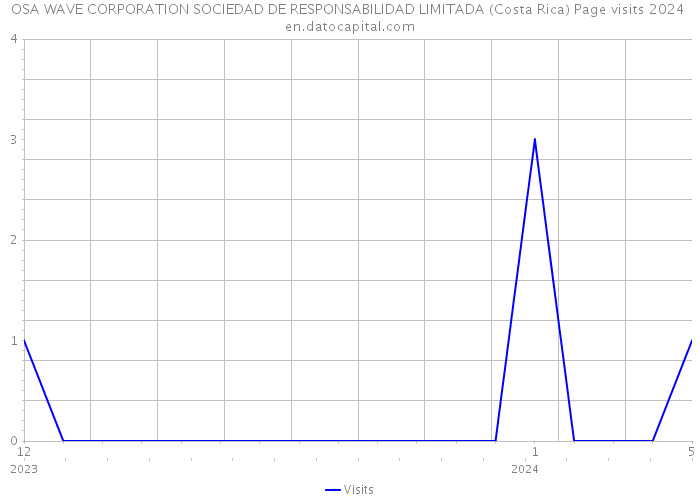 OSA WAVE CORPORATION SOCIEDAD DE RESPONSABILIDAD LIMITADA (Costa Rica) Page visits 2024 