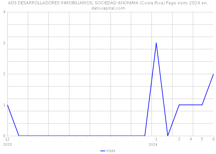 ADS DESARROLLADORES INMOBILIARIOS, SOCIEDAD ANONIMA (Costa Rica) Page visits 2024 
