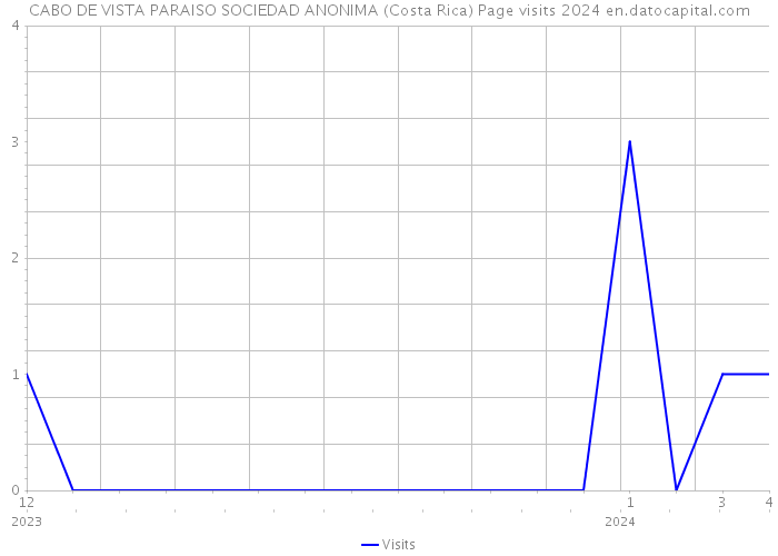 CABO DE VISTA PARAISO SOCIEDAD ANONIMA (Costa Rica) Page visits 2024 