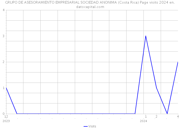 GRUPO DE ASESORAMIENTO EMPRESARIAL SOCIEDAD ANONIMA (Costa Rica) Page visits 2024 