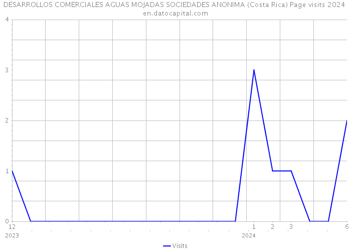 DESARROLLOS COMERCIALES AGUAS MOJADAS SOCIEDADES ANONIMA (Costa Rica) Page visits 2024 