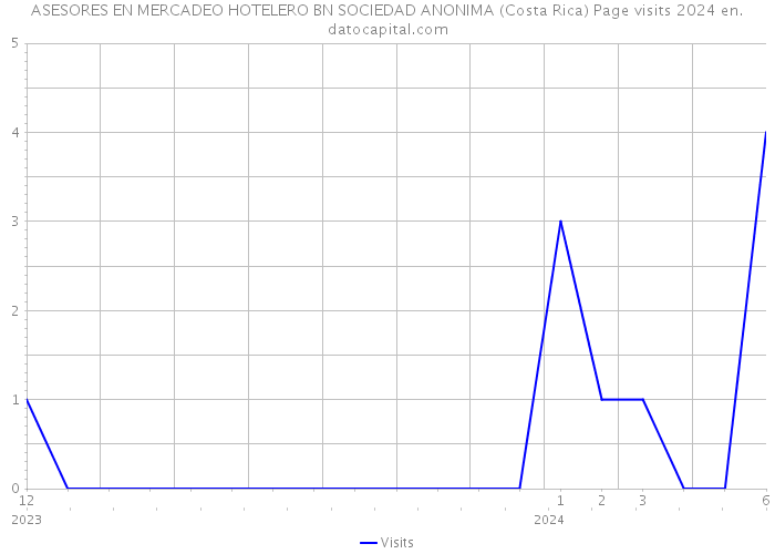 ASESORES EN MERCADEO HOTELERO BN SOCIEDAD ANONIMA (Costa Rica) Page visits 2024 