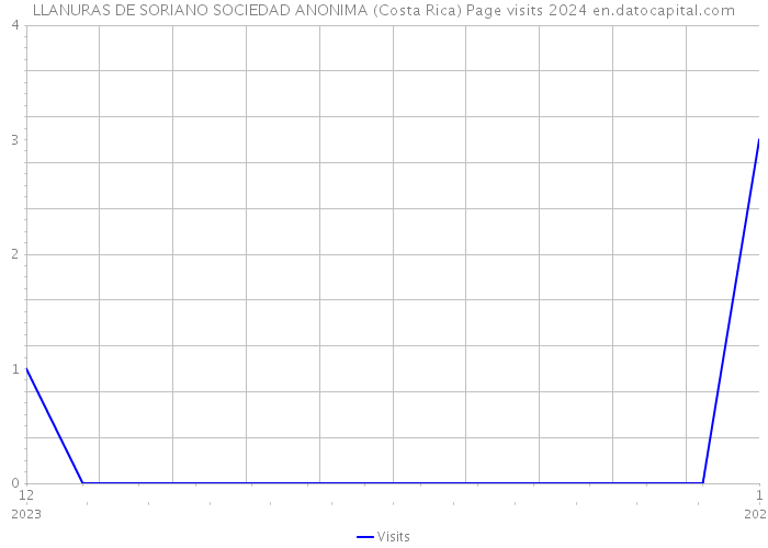 LLANURAS DE SORIANO SOCIEDAD ANONIMA (Costa Rica) Page visits 2024 