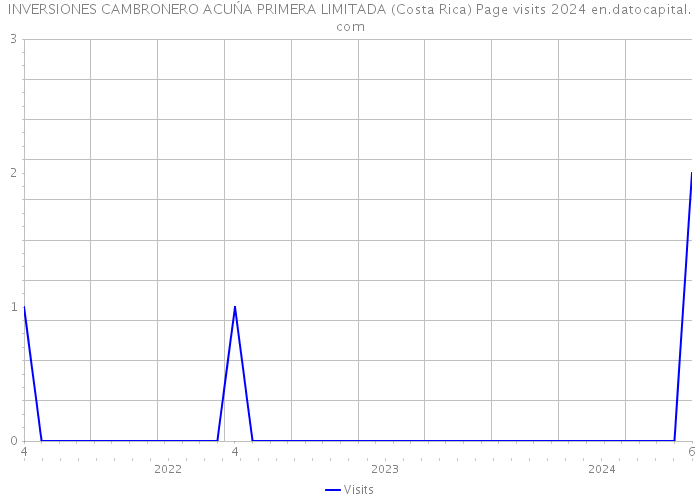 INVERSIONES CAMBRONERO ACUŃA PRIMERA LIMITADA (Costa Rica) Page visits 2024 
