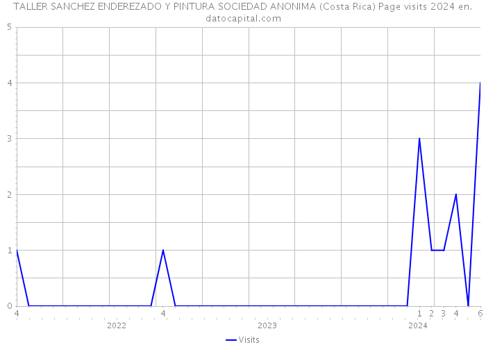 TALLER SANCHEZ ENDEREZADO Y PINTURA SOCIEDAD ANONIMA (Costa Rica) Page visits 2024 