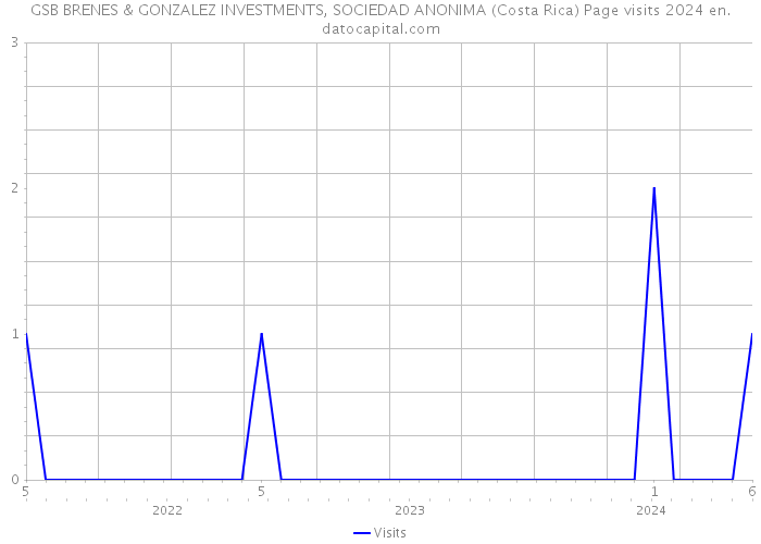 GSB BRENES & GONZALEZ INVESTMENTS, SOCIEDAD ANONIMA (Costa Rica) Page visits 2024 
