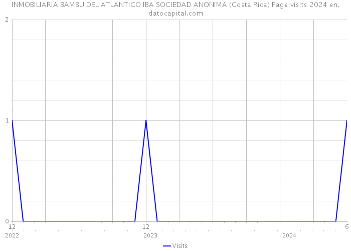 INMOBILIARIA BAMBU DEL ATLANTICO IBA SOCIEDAD ANONIMA (Costa Rica) Page visits 2024 
