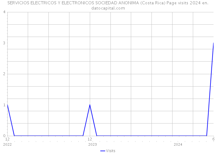 SERVICIOS ELECTRICOS Y ELECTRONICOS SOCIEDAD ANONIMA (Costa Rica) Page visits 2024 