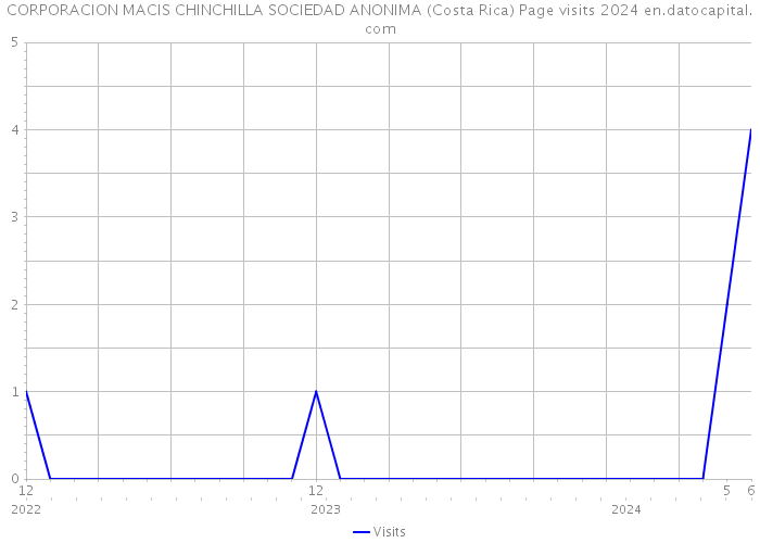 CORPORACION MACIS CHINCHILLA SOCIEDAD ANONIMA (Costa Rica) Page visits 2024 