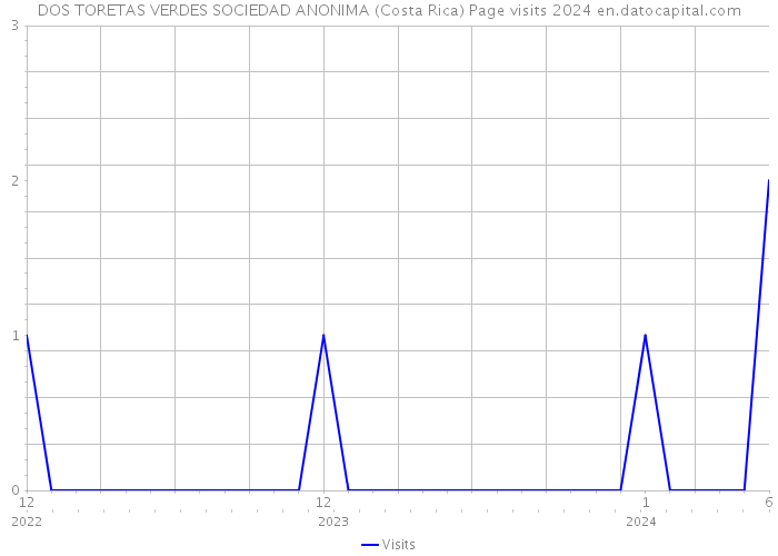 DOS TORETAS VERDES SOCIEDAD ANONIMA (Costa Rica) Page visits 2024 