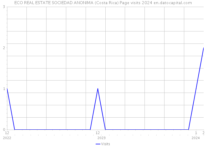 ECO REAL ESTATE SOCIEDAD ANONIMA (Costa Rica) Page visits 2024 