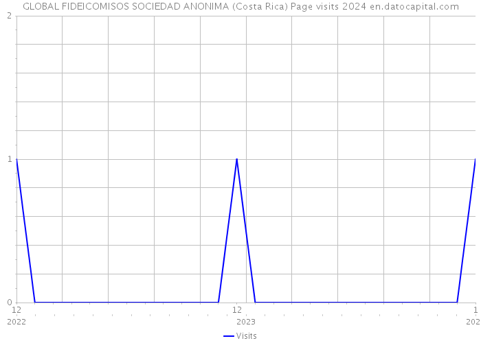 GLOBAL FIDEICOMISOS SOCIEDAD ANONIMA (Costa Rica) Page visits 2024 