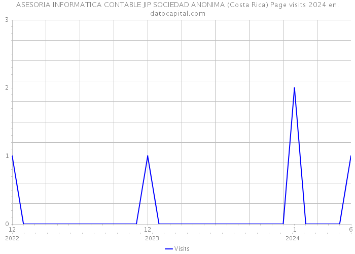 ASESORIA INFORMATICA CONTABLE JIP SOCIEDAD ANONIMA (Costa Rica) Page visits 2024 