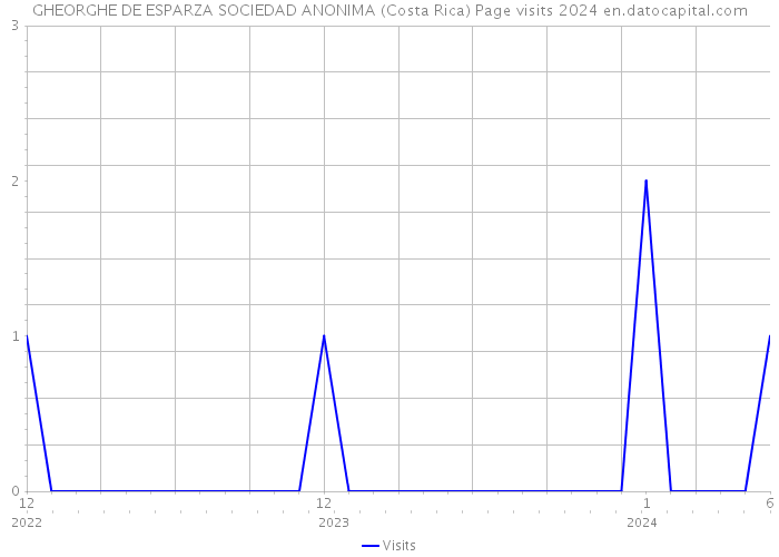 GHEORGHE DE ESPARZA SOCIEDAD ANONIMA (Costa Rica) Page visits 2024 