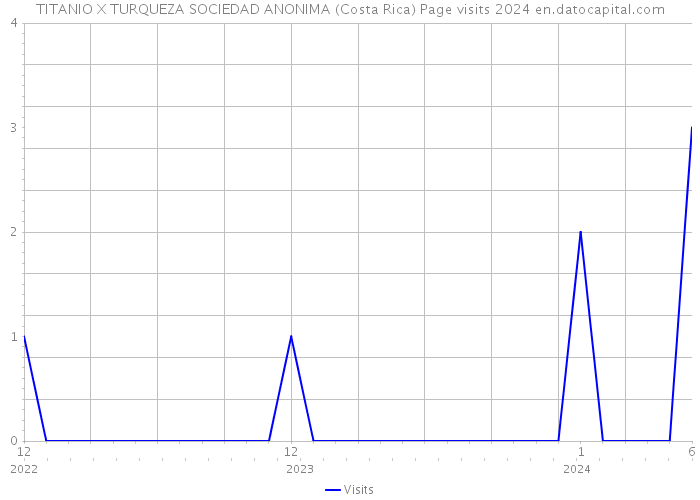 TITANIO X TURQUEZA SOCIEDAD ANONIMA (Costa Rica) Page visits 2024 