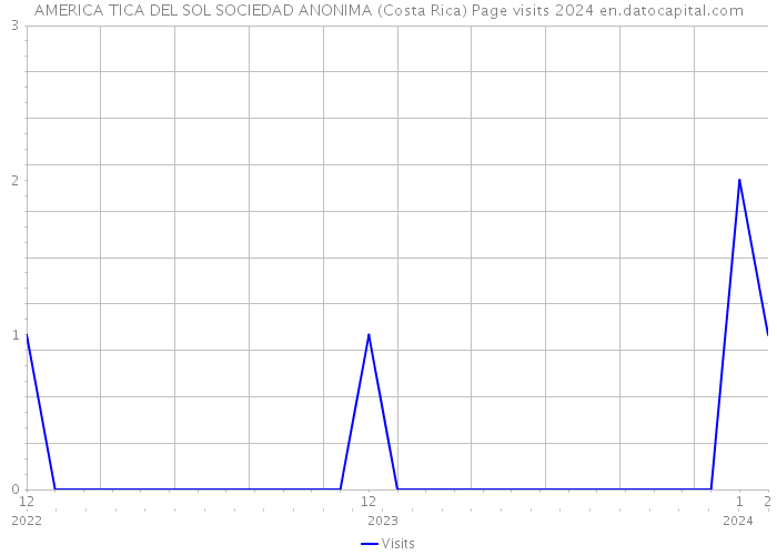 AMERICA TICA DEL SOL SOCIEDAD ANONIMA (Costa Rica) Page visits 2024 