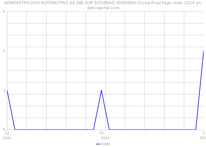 ADMINISTRACION AUTOMOTRIZ AA DEL SUR SOCIEDAD ANONIMA (Costa Rica) Page visits 2024 