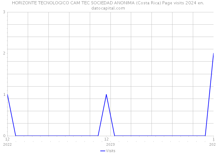HORIZONTE TECNOLOGICO CAM TEC SOCIEDAD ANONIMA (Costa Rica) Page visits 2024 