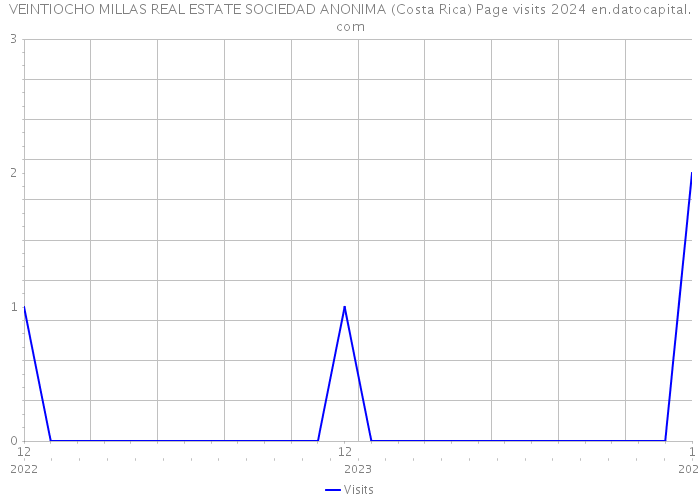VEINTIOCHO MILLAS REAL ESTATE SOCIEDAD ANONIMA (Costa Rica) Page visits 2024 