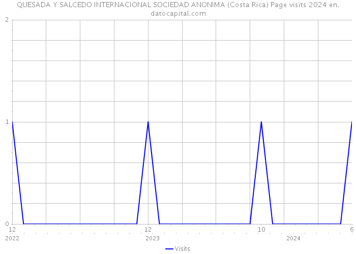 QUESADA Y SALCEDO INTERNACIONAL SOCIEDAD ANONIMA (Costa Rica) Page visits 2024 