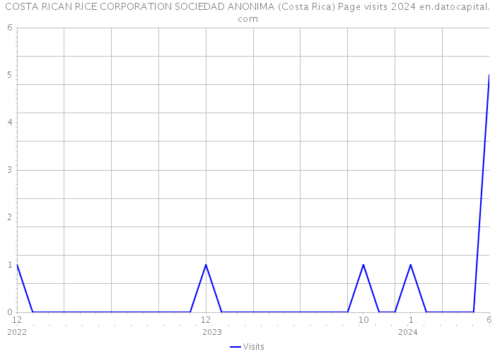COSTA RICAN RICE CORPORATION SOCIEDAD ANONIMA (Costa Rica) Page visits 2024 