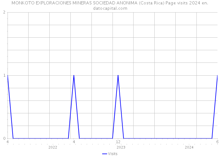 MONKOTO EXPLORACIONES MINERAS SOCIEDAD ANONIMA (Costa Rica) Page visits 2024 