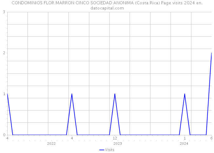 CONDOMINIOS FLOR MARRON CINCO SOCIEDAD ANONIMA (Costa Rica) Page visits 2024 