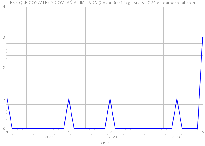 ENRIQUE GONZALEZ Y COMPAŃIA LIMITADA (Costa Rica) Page visits 2024 