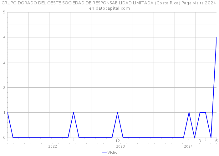 GRUPO DORADO DEL OESTE SOCIEDAD DE RESPONSABILIDAD LIMITADA (Costa Rica) Page visits 2024 