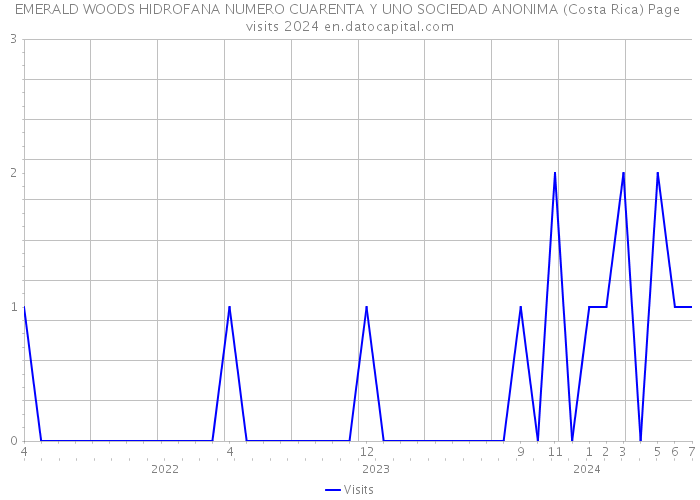 EMERALD WOODS HIDROFANA NUMERO CUARENTA Y UNO SOCIEDAD ANONIMA (Costa Rica) Page visits 2024 