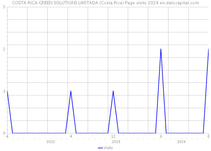 COSTA RICA GREEN SOLUTIONS LIMITADA (Costa Rica) Page visits 2024 