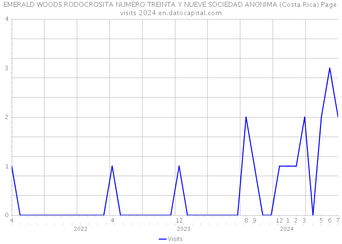 EMERALD WOODS RODOCROSITA NUMERO TREINTA Y NUEVE SOCIEDAD ANONIMA (Costa Rica) Page visits 2024 