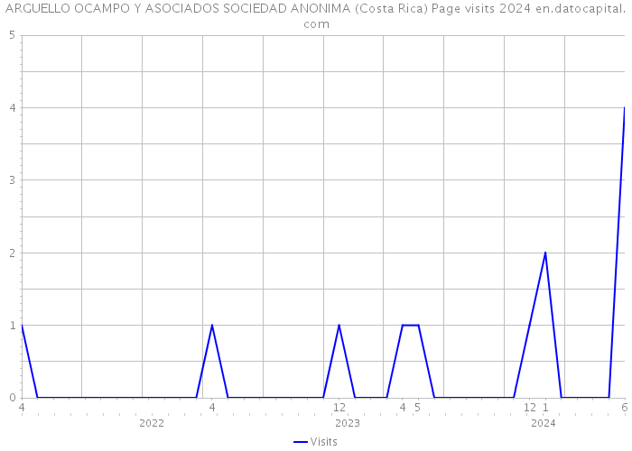 ARGUELLO OCAMPO Y ASOCIADOS SOCIEDAD ANONIMA (Costa Rica) Page visits 2024 