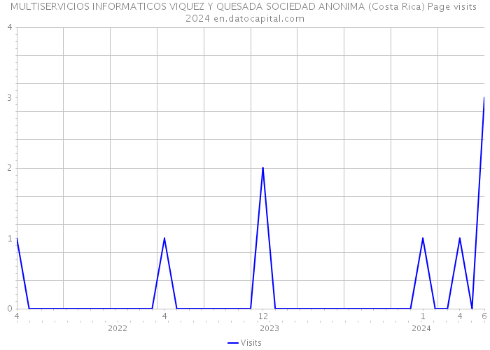 MULTISERVICIOS INFORMATICOS VIQUEZ Y QUESADA SOCIEDAD ANONIMA (Costa Rica) Page visits 2024 
