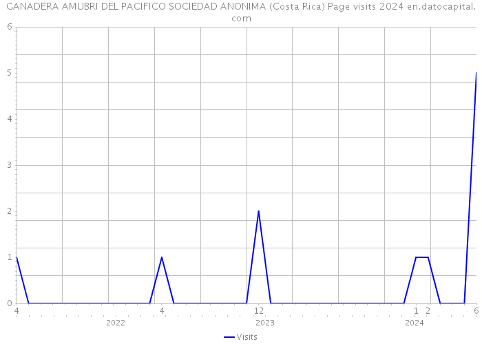 GANADERA AMUBRI DEL PACIFICO SOCIEDAD ANONIMA (Costa Rica) Page visits 2024 
