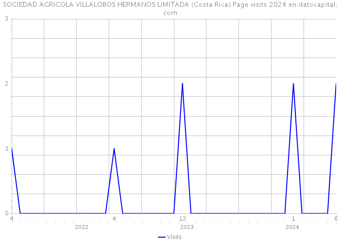 SOCIEDAD AGRICOLA VILLALOBOS HERMANOS LIMITADA (Costa Rica) Page visits 2024 