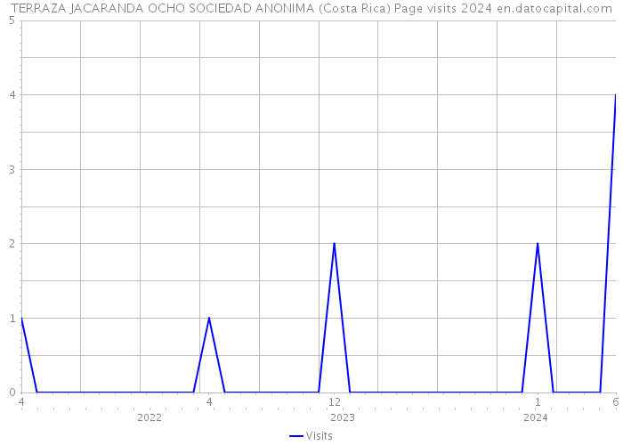 TERRAZA JACARANDA OCHO SOCIEDAD ANONIMA (Costa Rica) Page visits 2024 