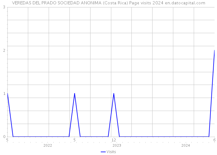 VEREDAS DEL PRADO SOCIEDAD ANONIMA (Costa Rica) Page visits 2024 