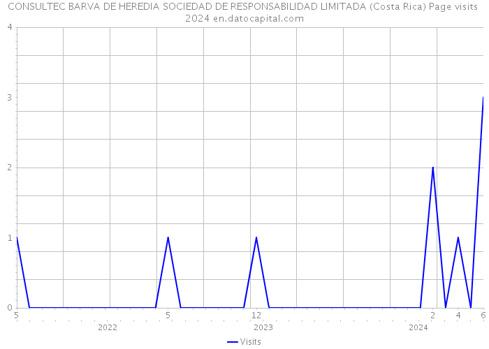 CONSULTEC BARVA DE HEREDIA SOCIEDAD DE RESPONSABILIDAD LIMITADA (Costa Rica) Page visits 2024 
