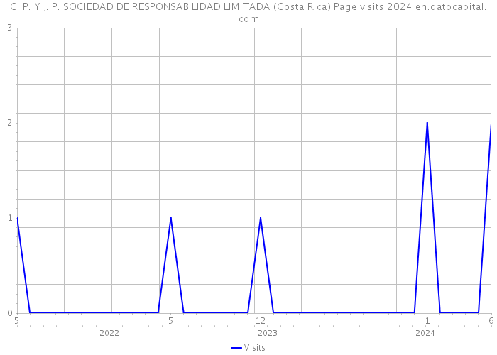 C. P. Y J. P. SOCIEDAD DE RESPONSABILIDAD LIMITADA (Costa Rica) Page visits 2024 