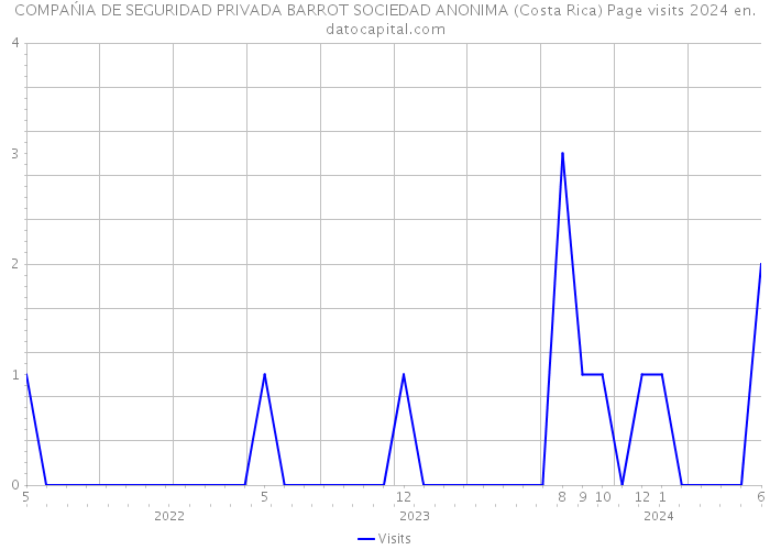 COMPAŃIA DE SEGURIDAD PRIVADA BARROT SOCIEDAD ANONIMA (Costa Rica) Page visits 2024 