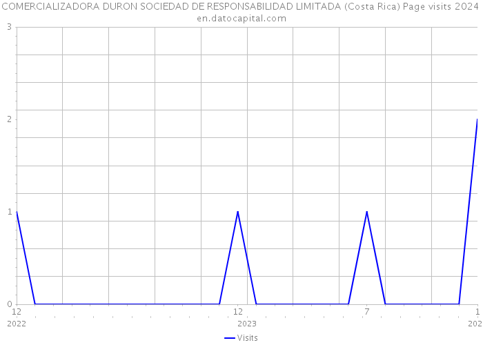 COMERCIALIZADORA DURON SOCIEDAD DE RESPONSABILIDAD LIMITADA (Costa Rica) Page visits 2024 