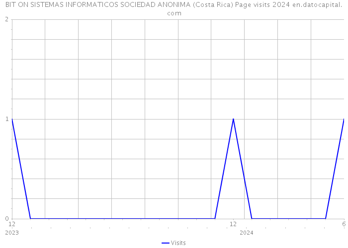 BIT ON SISTEMAS INFORMATICOS SOCIEDAD ANONIMA (Costa Rica) Page visits 2024 
