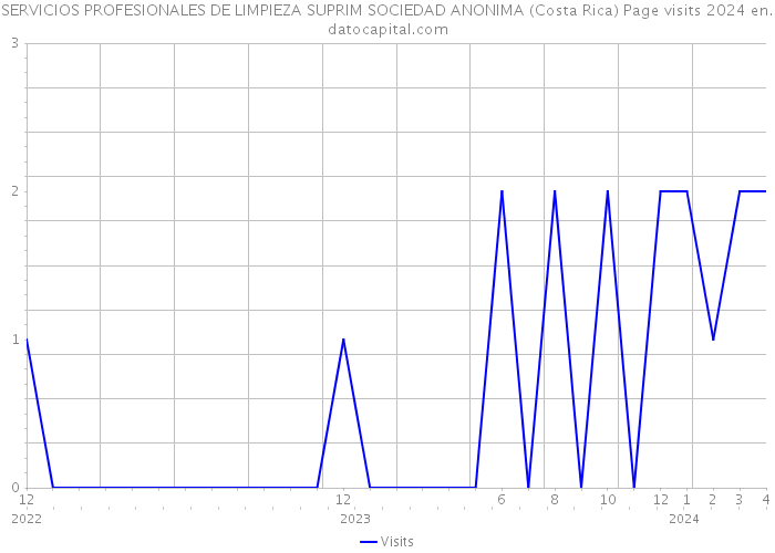 SERVICIOS PROFESIONALES DE LIMPIEZA SUPRIM SOCIEDAD ANONIMA (Costa Rica) Page visits 2024 