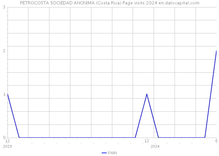 PETROCOSTA SOCIEDAD ANONIMA (Costa Rica) Page visits 2024 