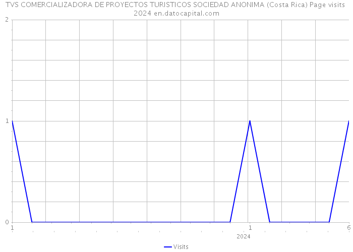 TVS COMERCIALIZADORA DE PROYECTOS TURISTICOS SOCIEDAD ANONIMA (Costa Rica) Page visits 2024 