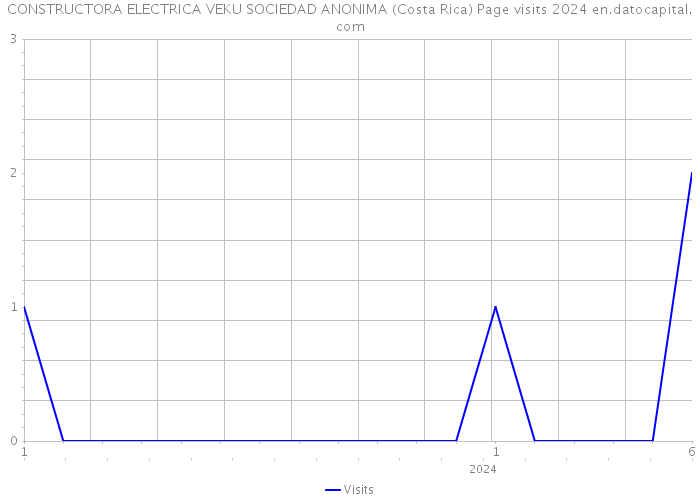 CONSTRUCTORA ELECTRICA VEKU SOCIEDAD ANONIMA (Costa Rica) Page visits 2024 